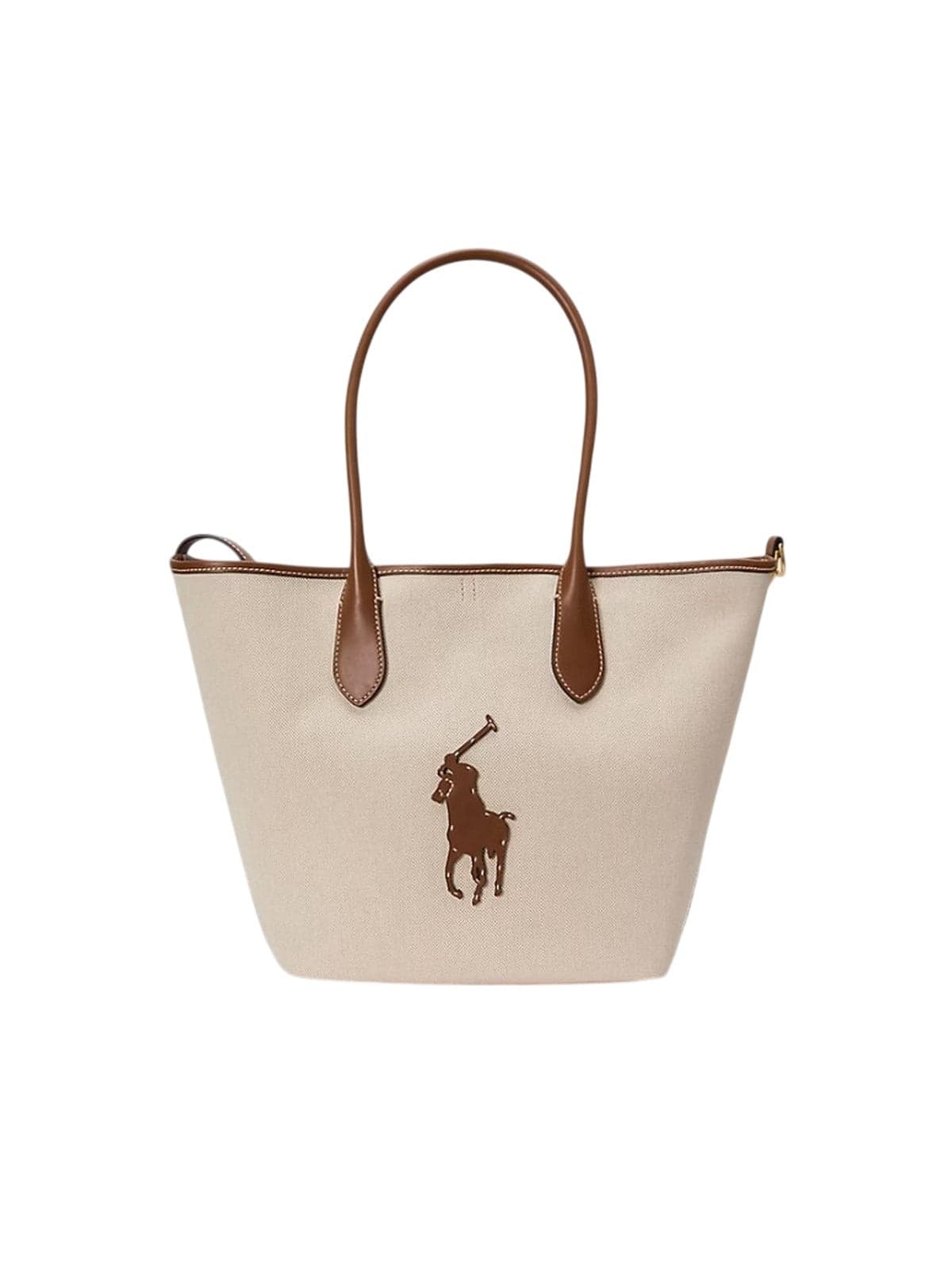 Ralph Lauren borse a spalla donna ralph lauren - md blpt tte tote medium - beige - 5