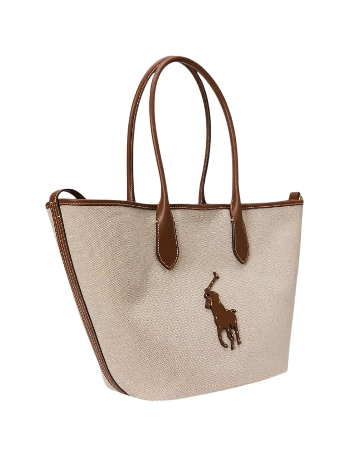 Ralph Lauren borse a spalla donna ralph lauren - md blpt tte tote medium - beige - 2