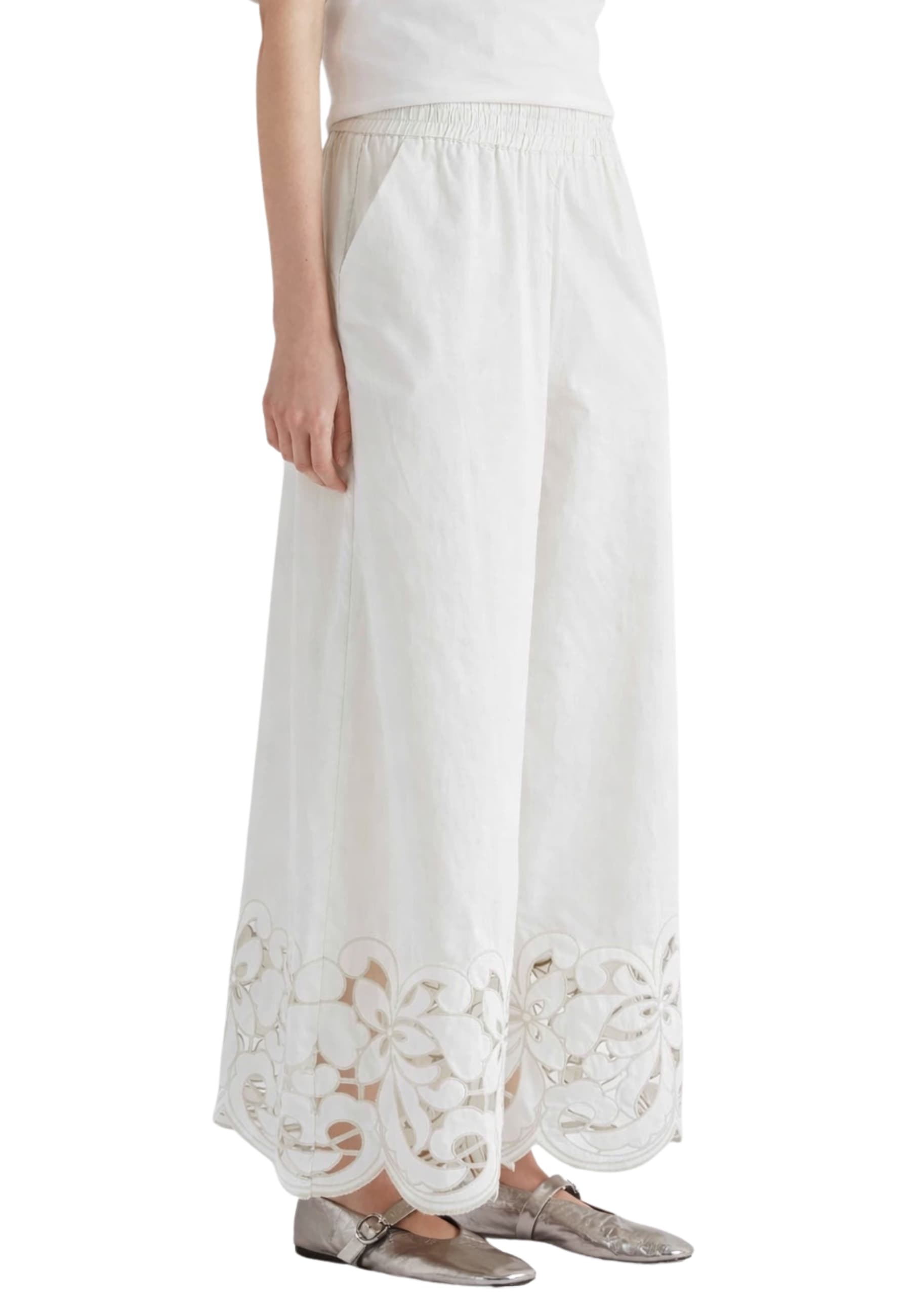 MEIMEIJ PANTALONE Donna  CON RICAMO - 2