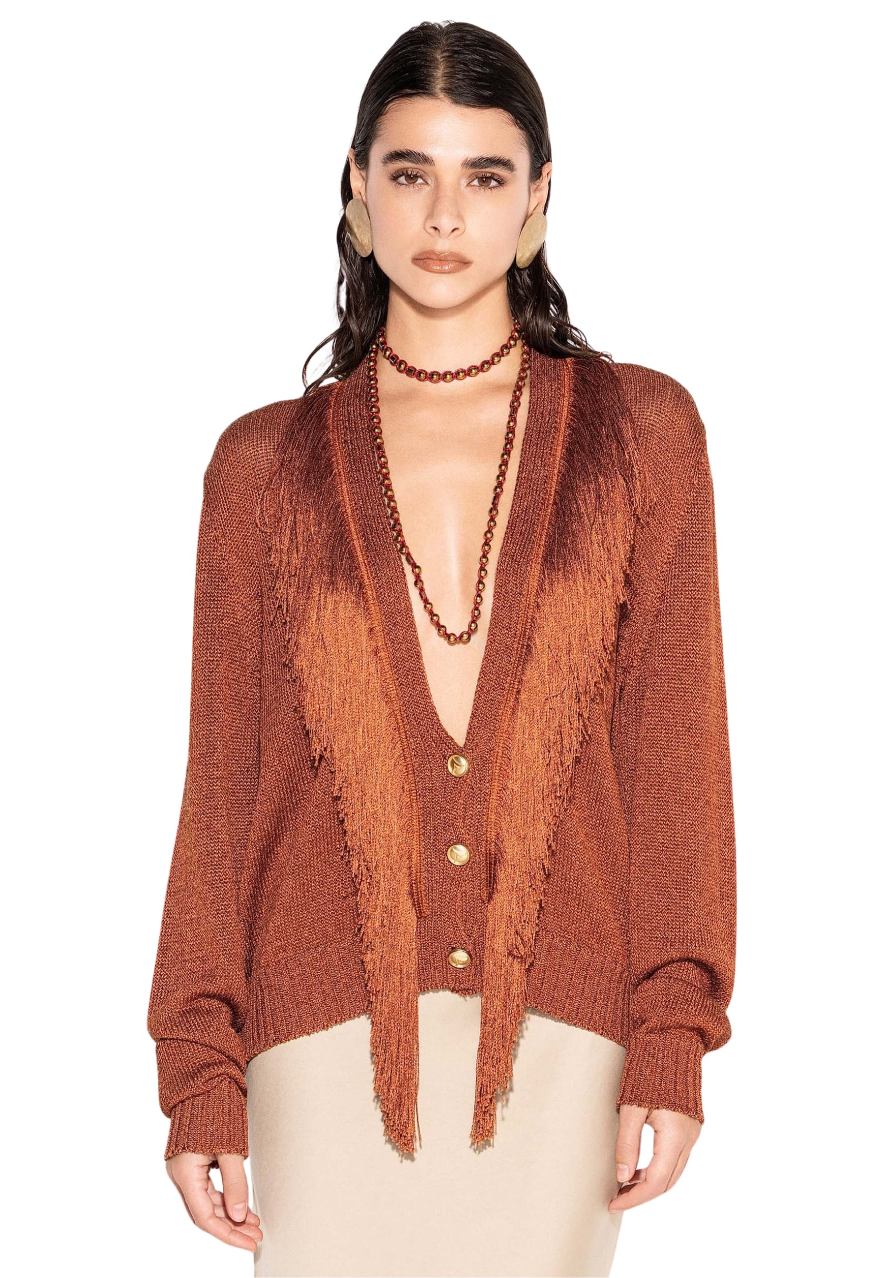 AKEP CARDIGAN Donna Akep FRANGE - 3