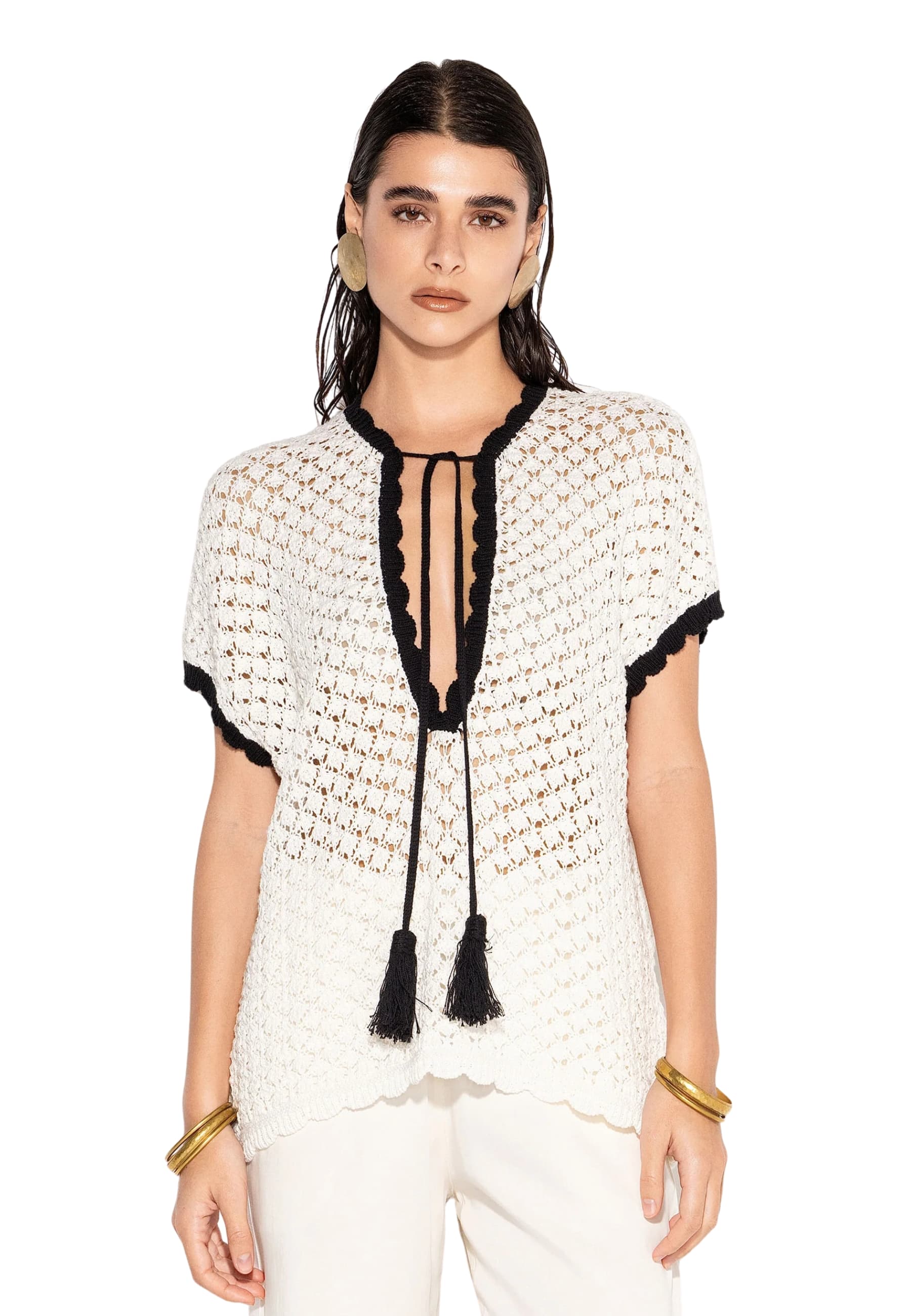AKEP MAGLIA Donna Akep CON SMERLO A CONTRASTO - 5