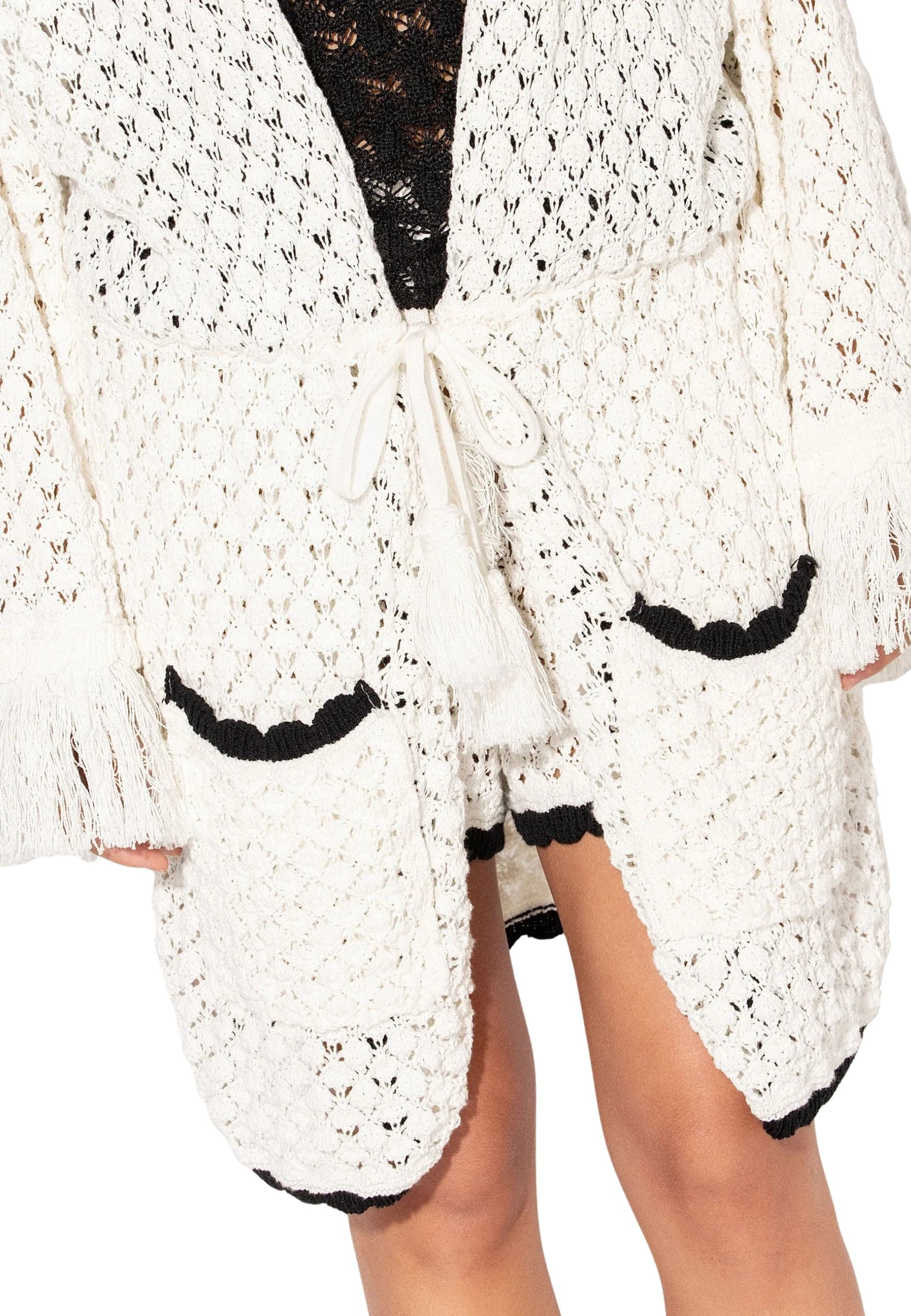 AKEP CARDIGAN  LUNGO Donna Akep CON CAPPUCCIO - 3