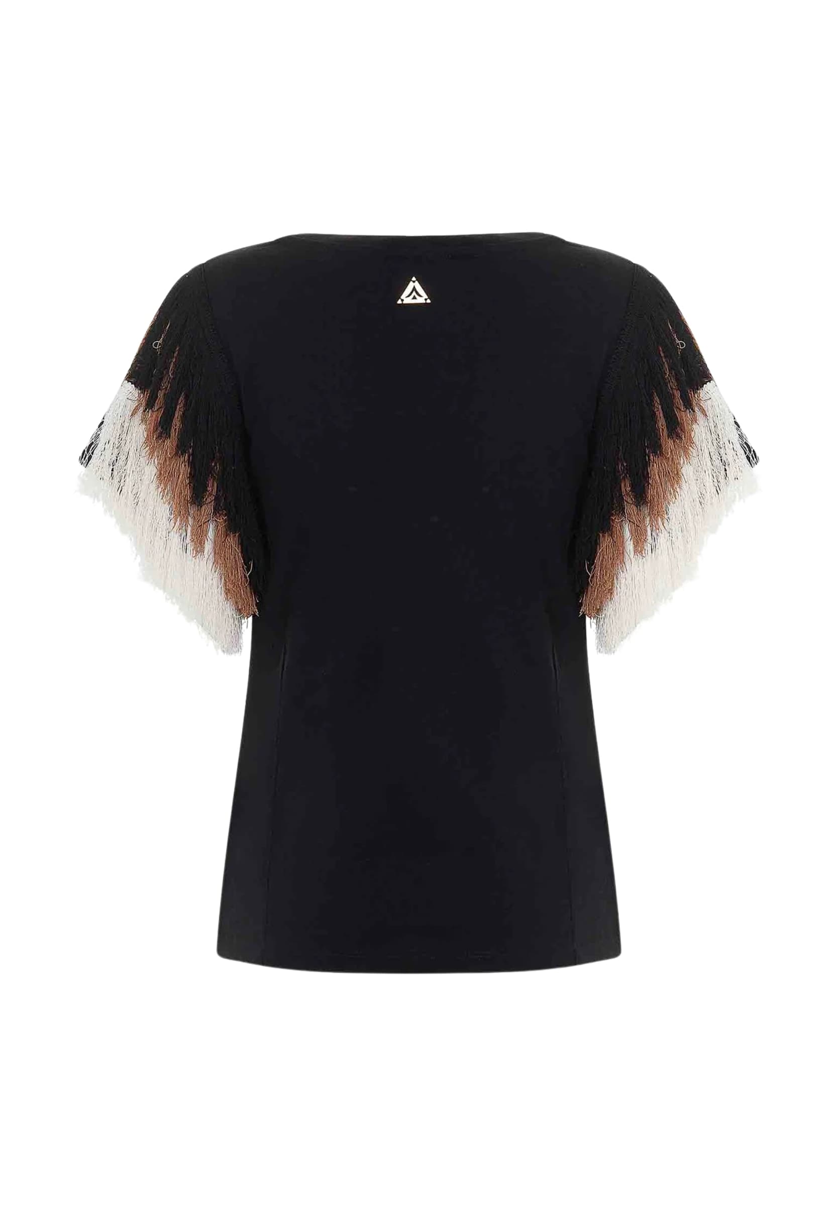 AKEP T-SHIRT CON FRANGIA Donna Akep SULLE MANICHE - 2