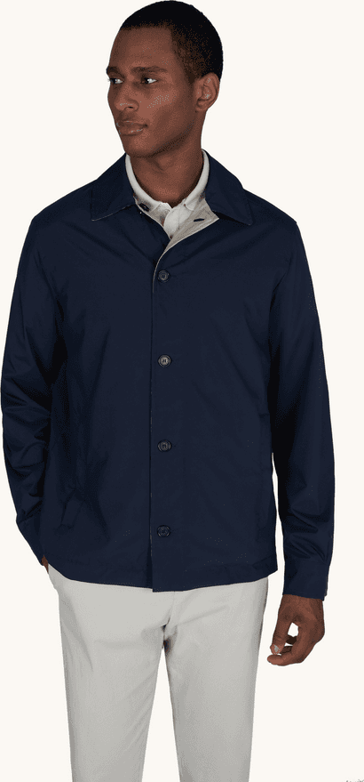 Paul&amp;Shark overshirt reversibile typhoon platinum uomo blu-beige - 3
