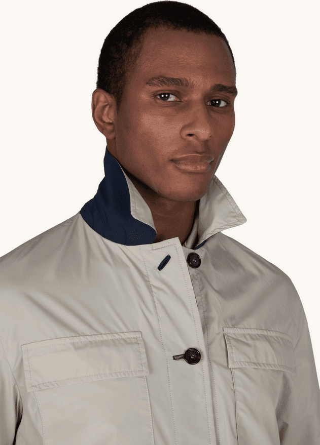 Paul&amp;Shark overshirt reversibile typhoon platinum uomo blu-beige - 5