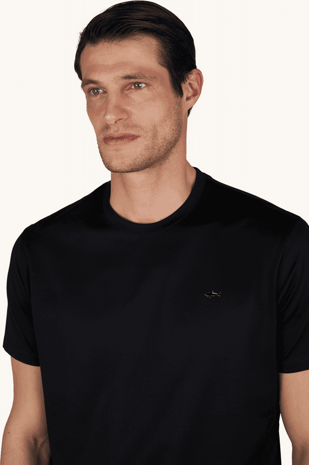 Paul&amp;Shark t-shirt in jersey di cotone double mercerised uomo nero - 3