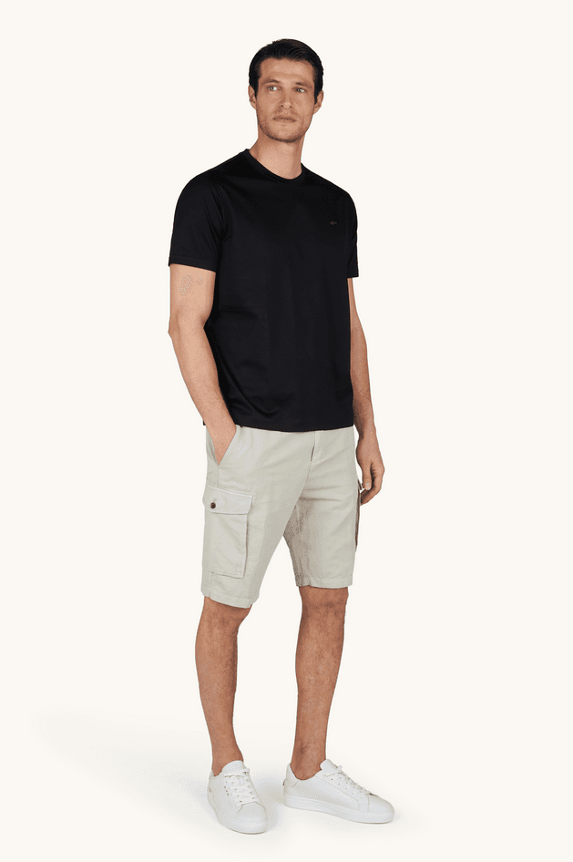Paul&amp;Shark t-shirt in jersey di cotone double mercerised uomo nero - 4