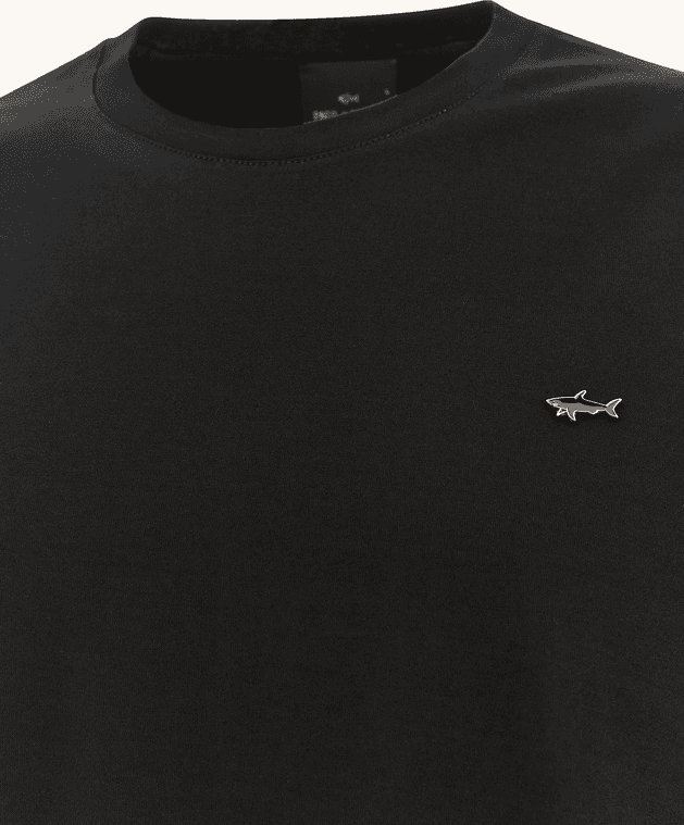Paul&amp;Shark t-shirt in jersey di cotone double mercerised uomo nero - 5