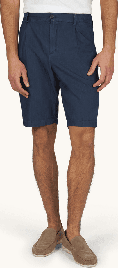 Paul&amp;Shark bermuda in denim leggero di cotone giza uomo blu - 4