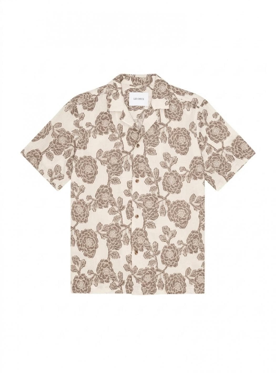 LES DEUX Lesley Flower Jacquard SS Shirt - 4