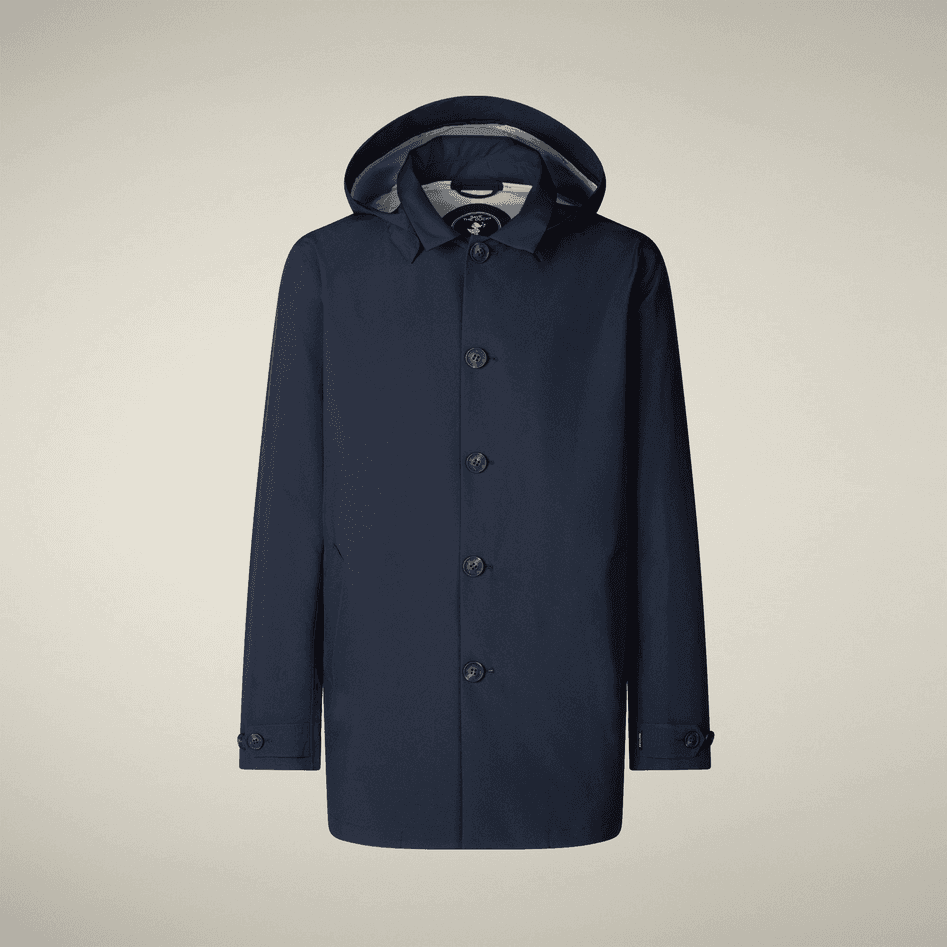 SAVE THE DUCK impermeabile uomo blu - 7