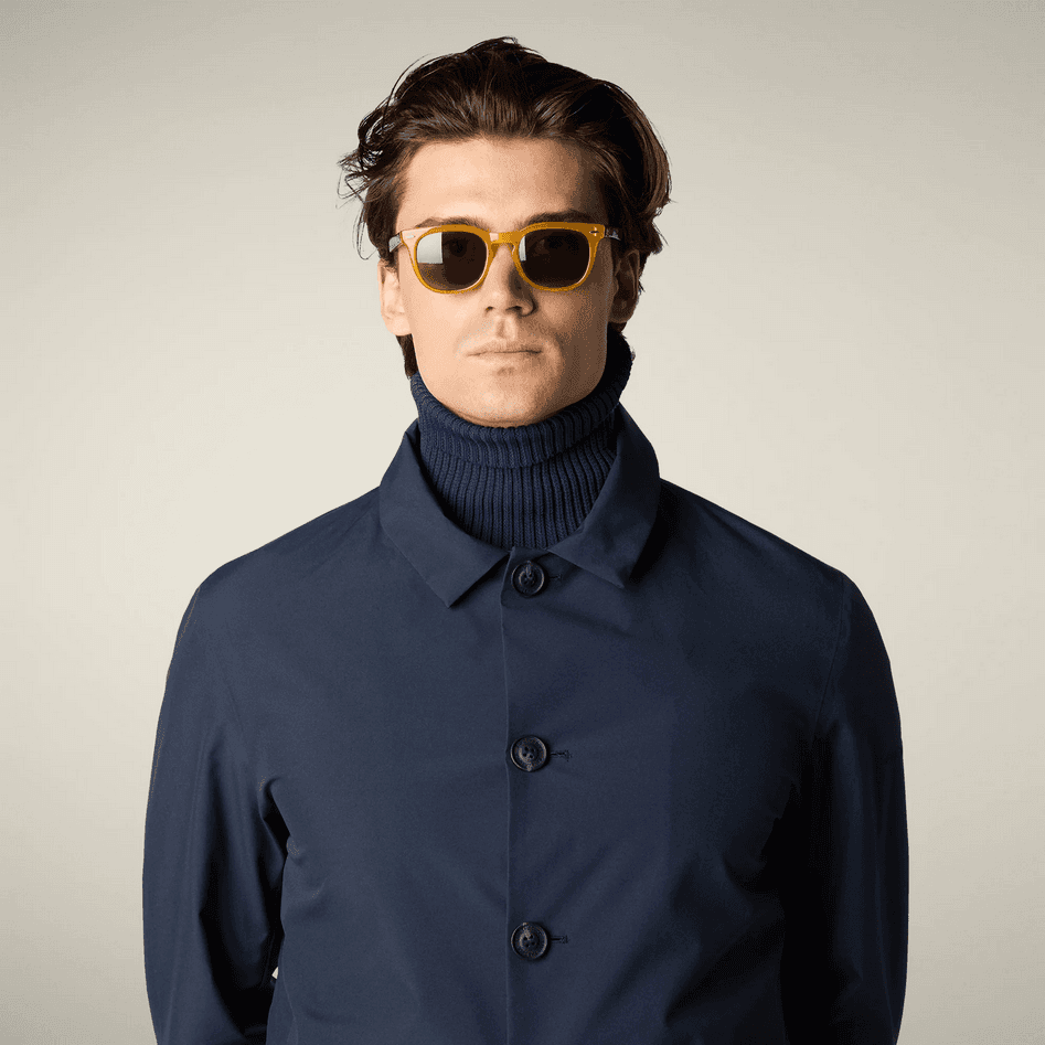 SAVE THE DUCK impermeabile uomo blu - 3