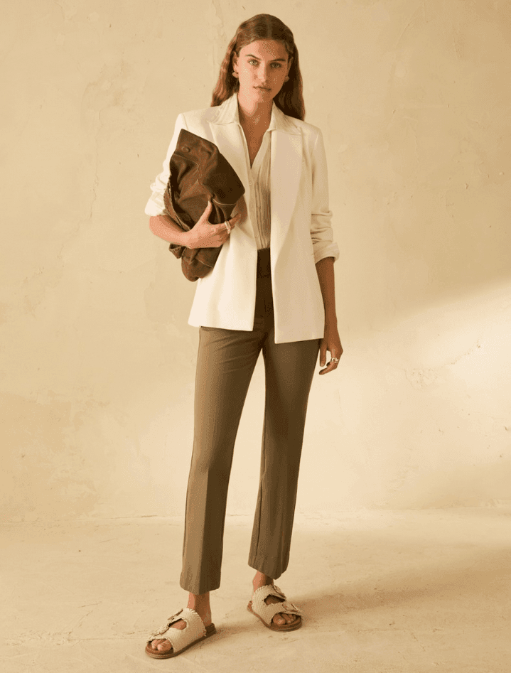 PENNYBLACK pantaloni mini-flare fit donna kaki - 4