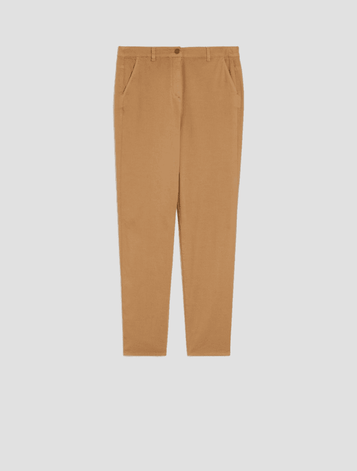 PENNYBLACK pantalone in cotone pique donna cammello - 6