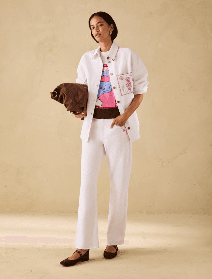 PENNYBLACK t-shirt in cotone con ricami donna bianco - 4