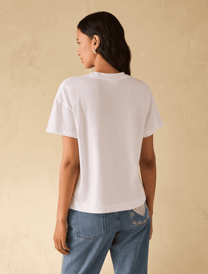 PENNYBLACK t-shirt in cotone con ricami donna bianco - 5