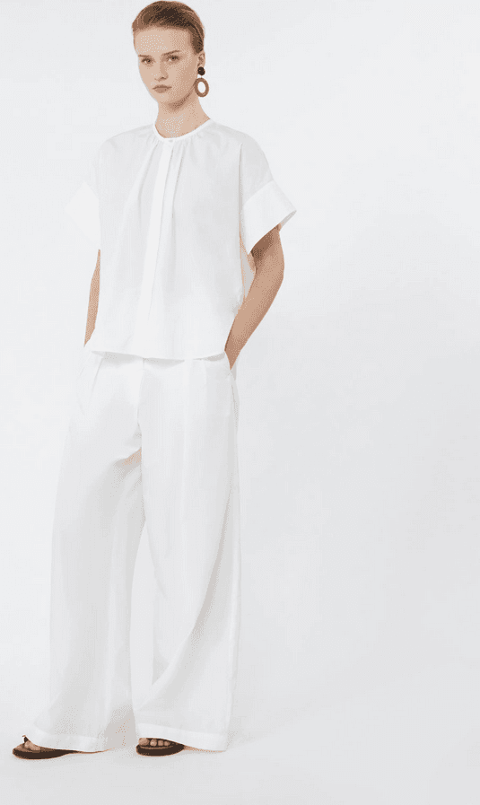 MAX MARA pantalone donna bianco - 2