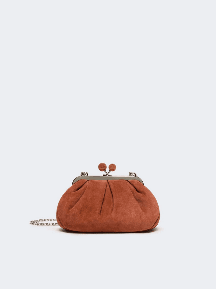 MAX MARA borsa pasticcino in suede donna marrone - 7