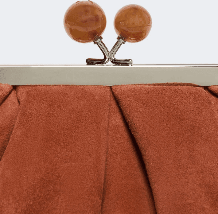 MAX MARA borsa pasticcino in suede donna marrone - 3