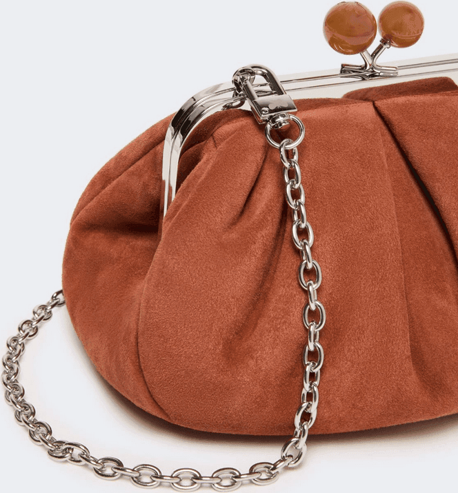 MAX MARA borsa pasticcino in suede donna marrone - 5