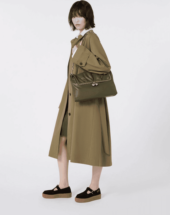 MAX MARA borsa in nappa ludica donna verde scuro - 6