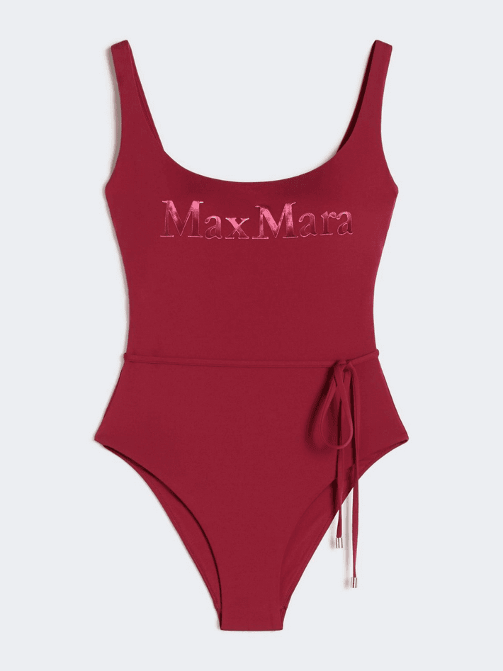 MAX MARA costume intero in jersey donna geranio - 5