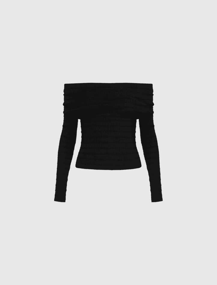 MARELLA maglia con scollo ad anello donna nero - 6