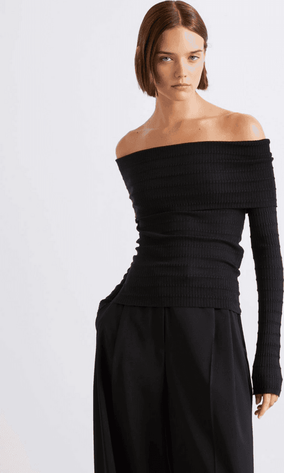 MARELLA maglia con scollo ad anello donna nero - 2