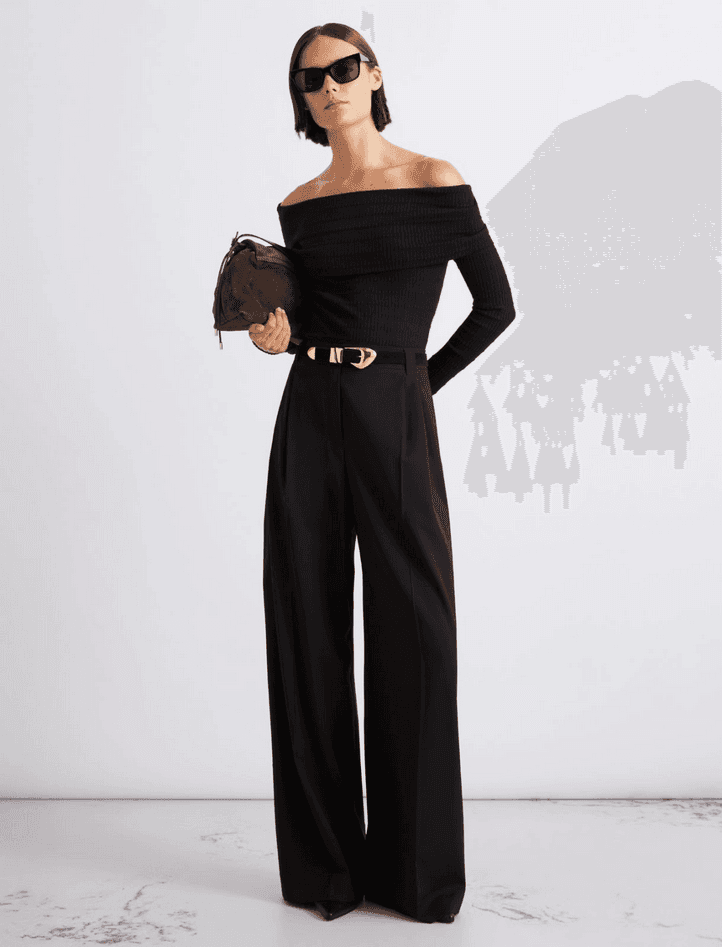 MARELLA maglia con scollo ad anello donna nero - 4