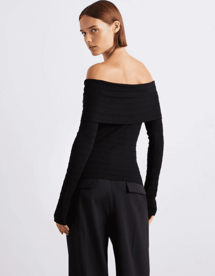 MARELLA maglia con scollo ad anello donna nero - 5