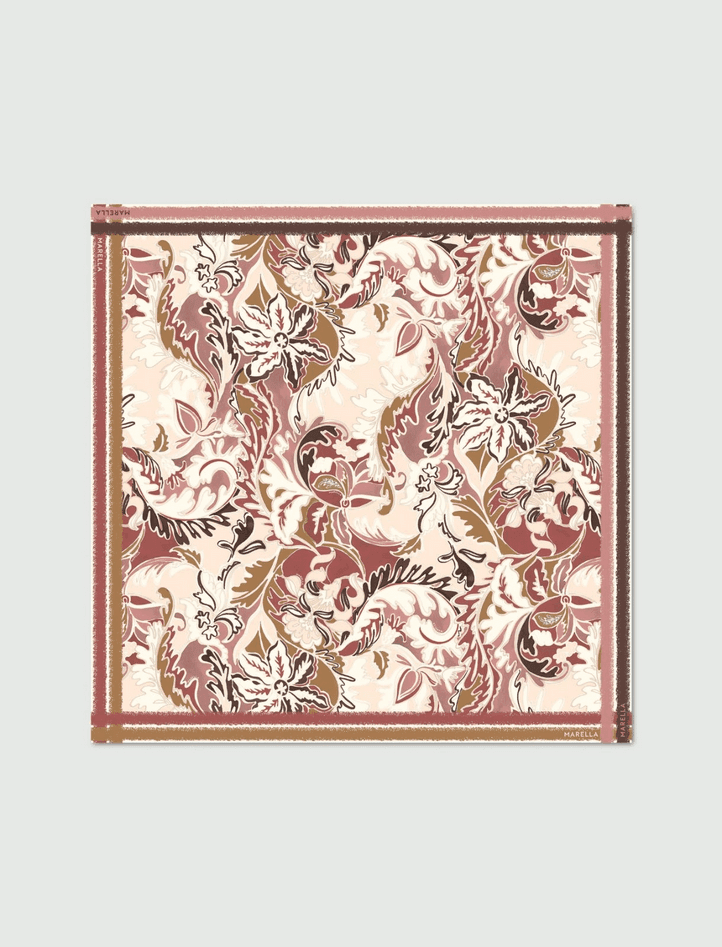MARELLA foulard donna misto seta terracotta - 3