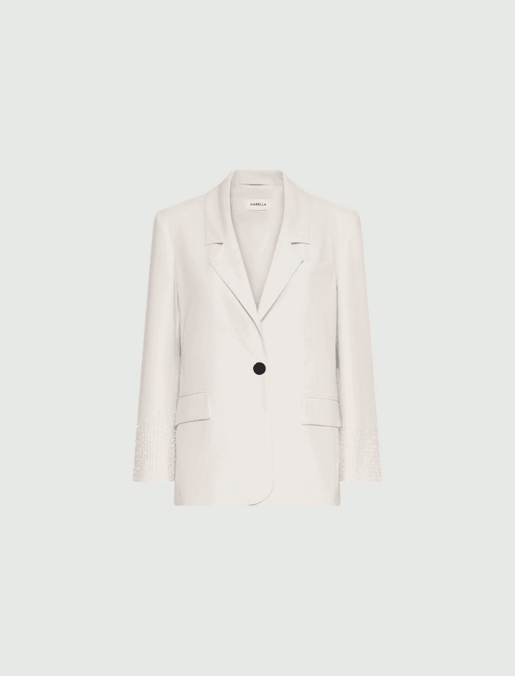 MARELLA giacca in tela donna bianco - 6