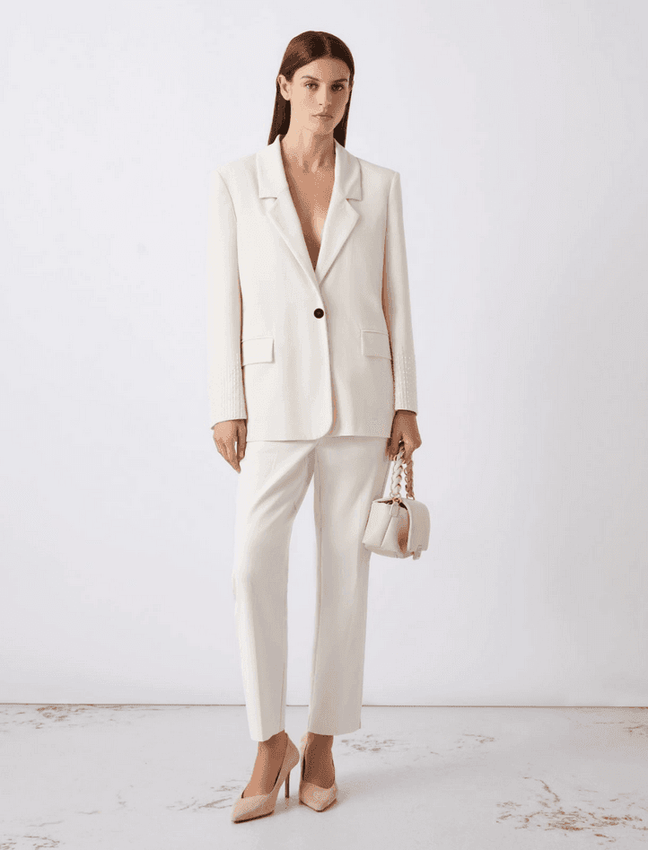 MARELLA giacca in tela donna bianco - 2