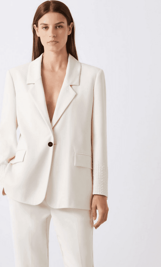 MARELLA giacca in tela donna bianco - 3