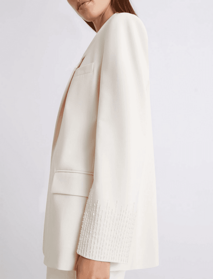 MARELLA giacca in tela donna bianco - 4