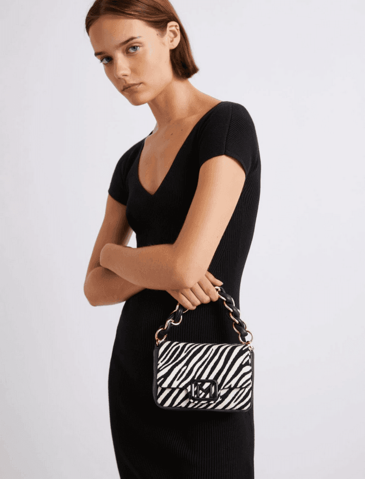 MARELLA borsa a righe donna bianco - 5