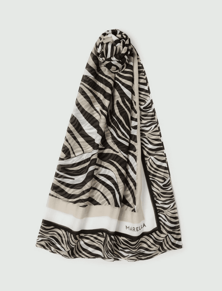 MARELLA foulard misto seta donna beige - 5