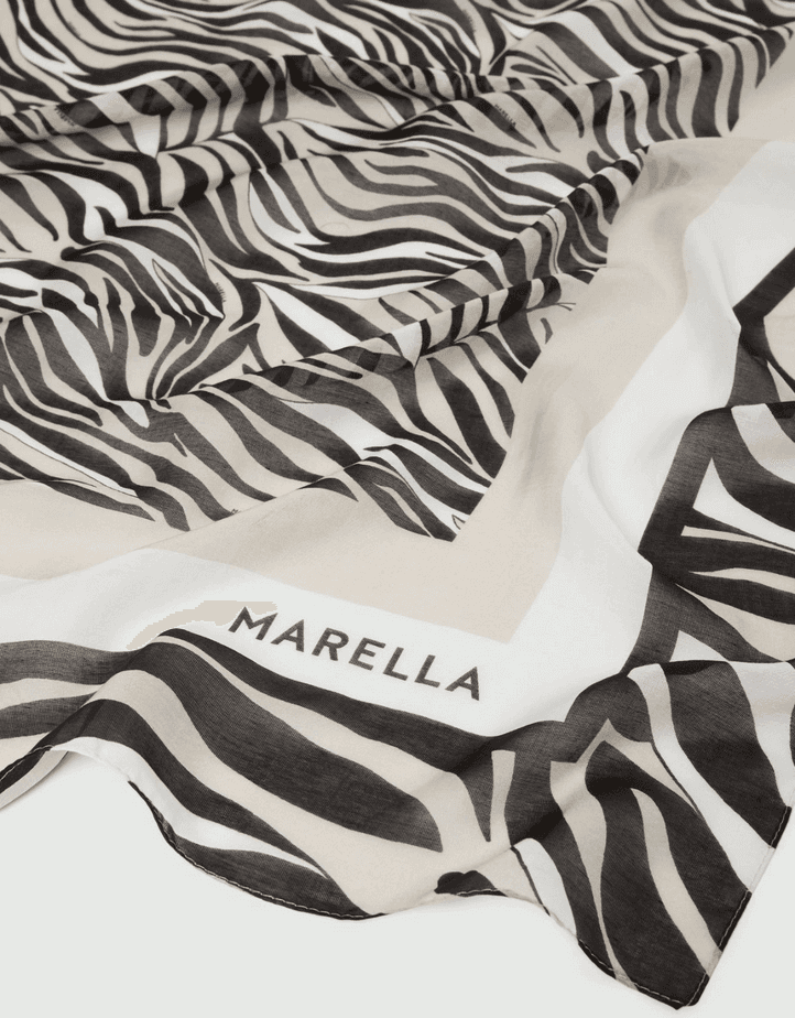 MARELLA foulard misto seta donna beige - 2