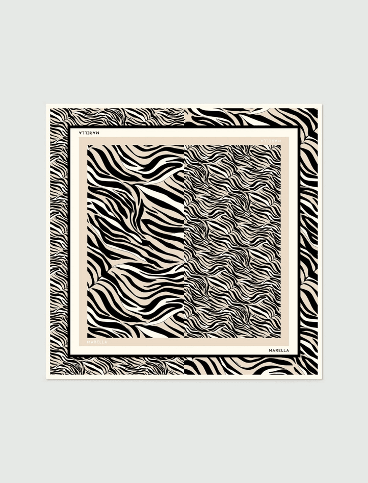 MARELLA foulard misto seta donna beige - 3