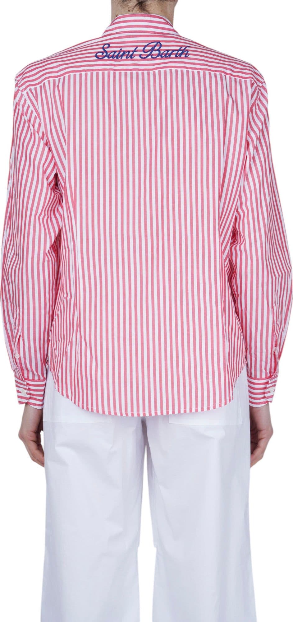 MC2 SAINT BARTH MC2 Saint Barth - Camicia - 470968 - Bianco/Rosso - 5