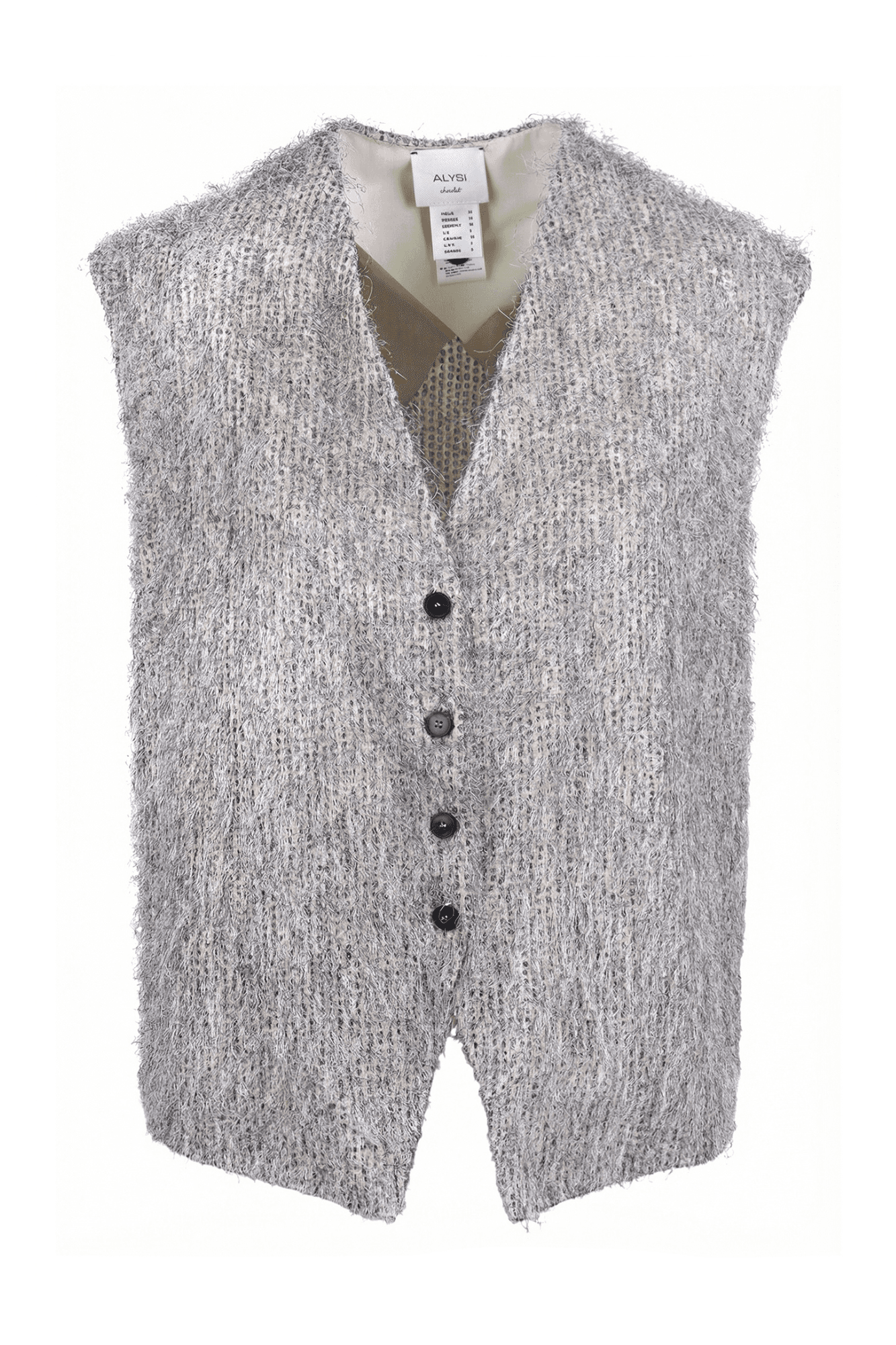 Alysi  - Gilet - 471189 - Beige/Nero - 7