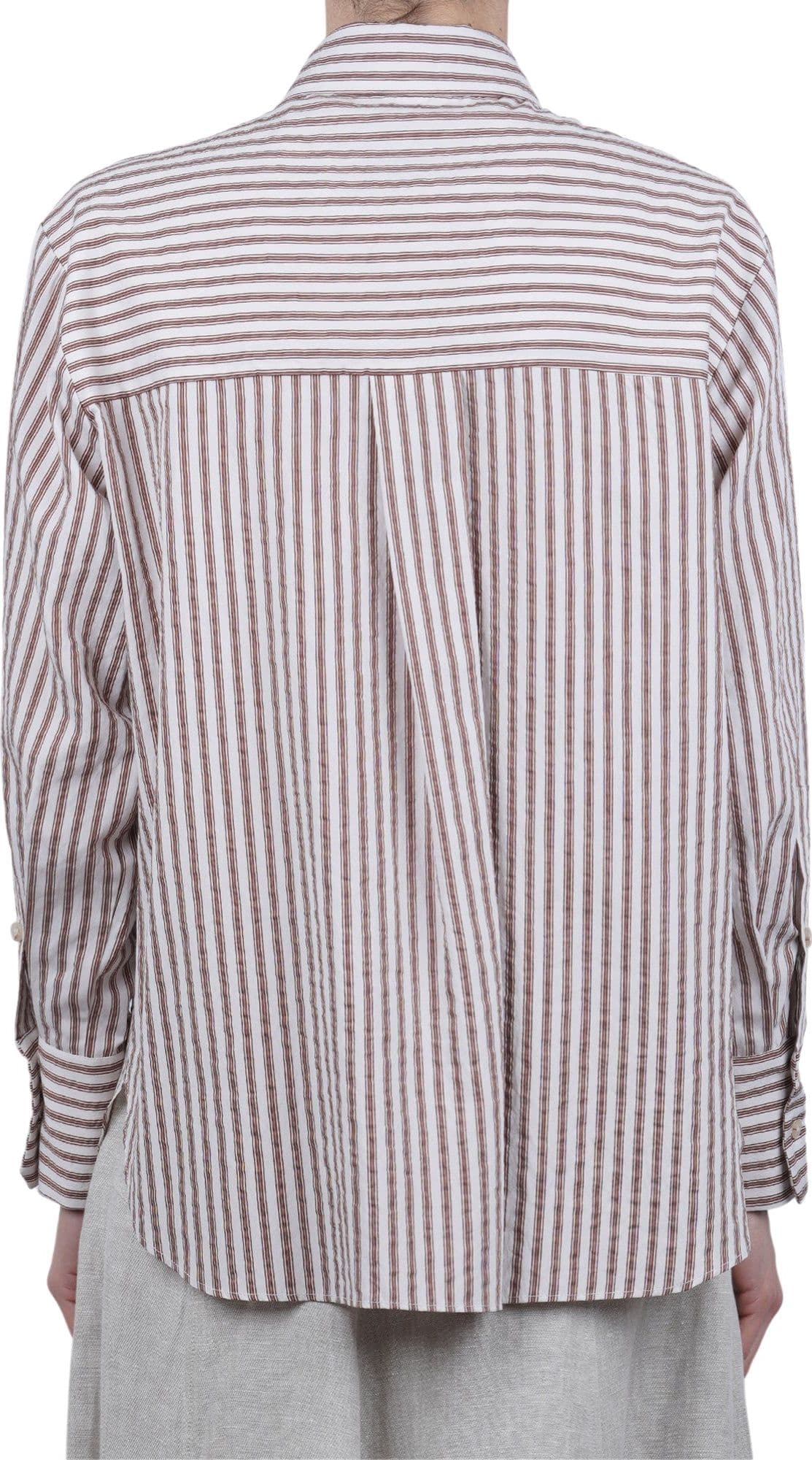 Alysi  - Camicia - 471196 - Bianco/Marrone - 5