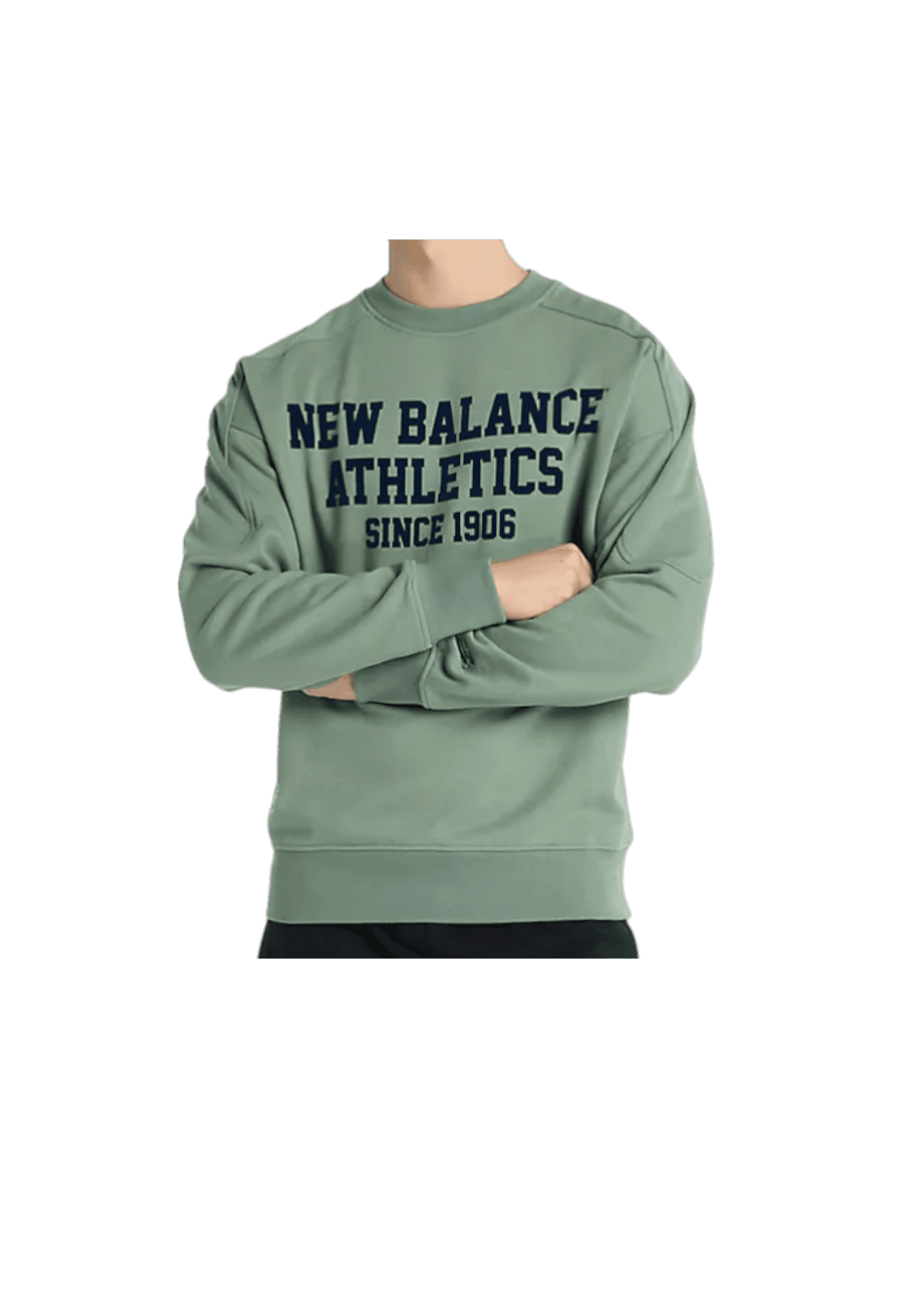 NEW BALANCE Felpa Uomo New Balance MT51521_VERDE - 2