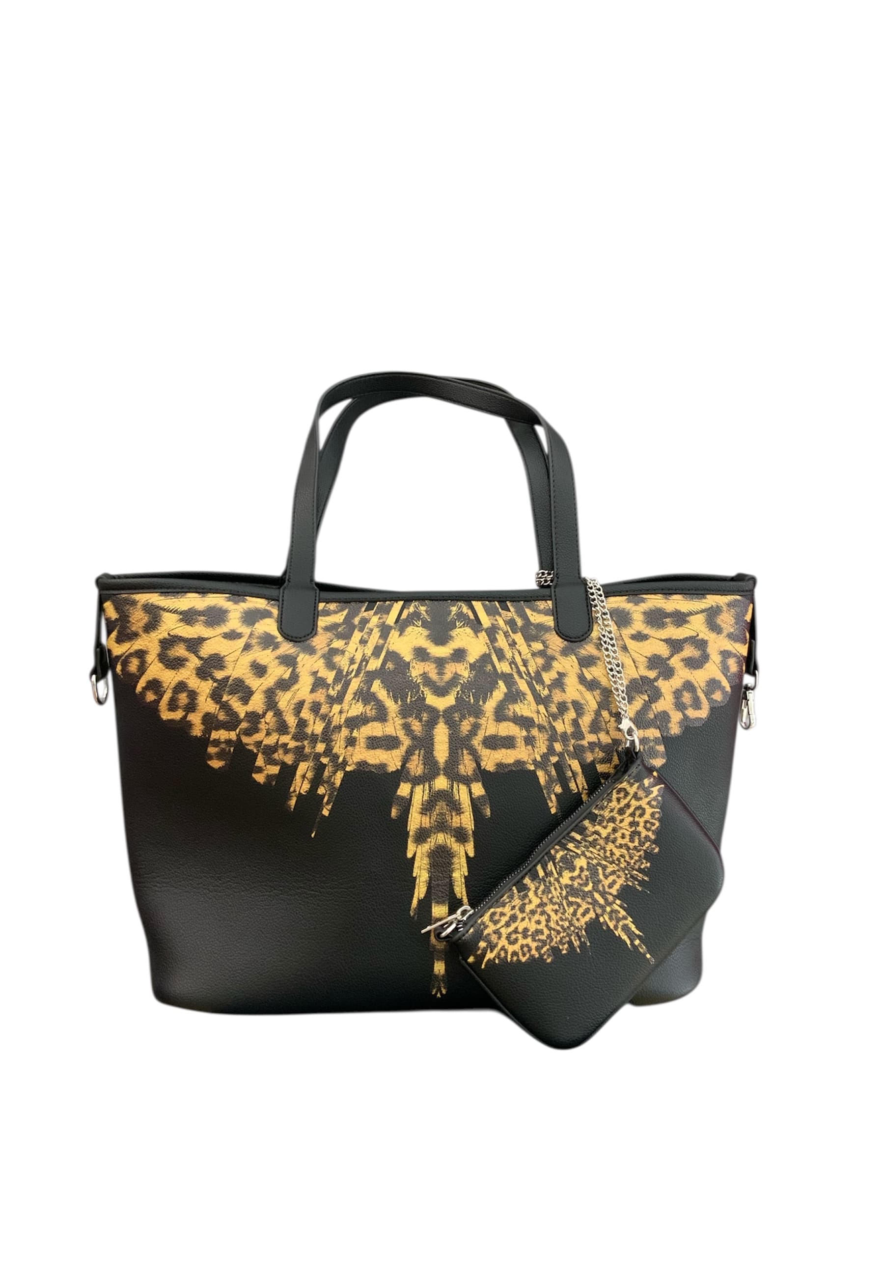 COUNTY OF MILAN Borsa a spalla Donna  leopard wings - 3