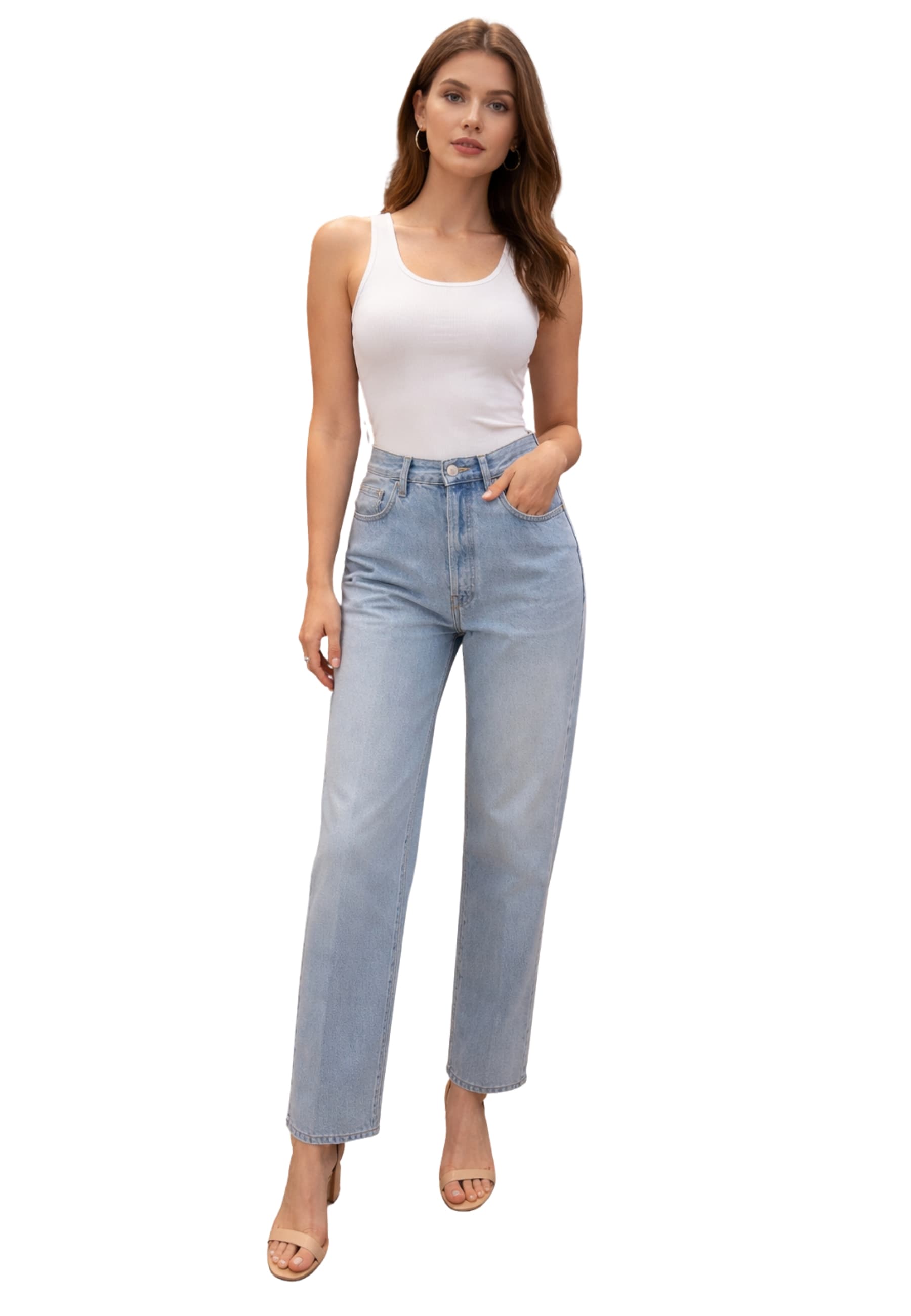 PEOPLE JEANS Donna  GAMBA LARGA - 3