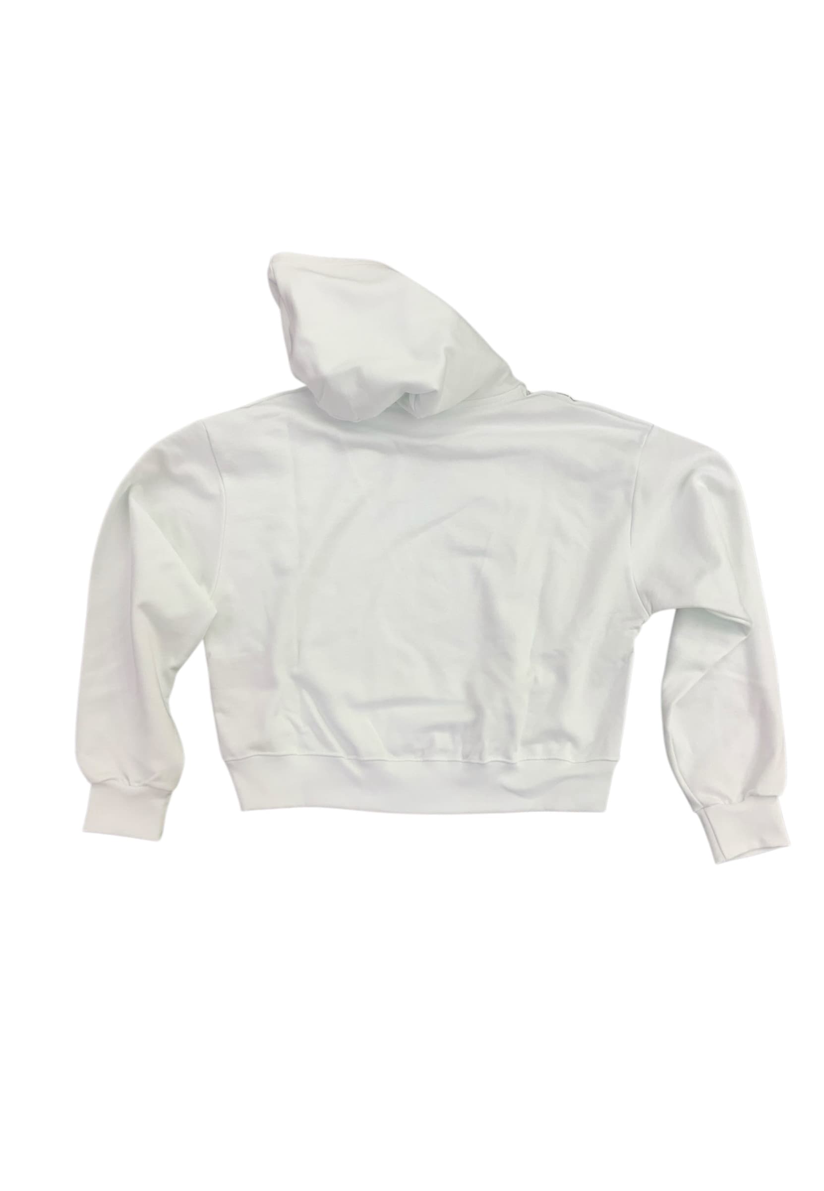 COUNTY OF MILAN Felpa crop con cappuccio Donna  silver wings - 2