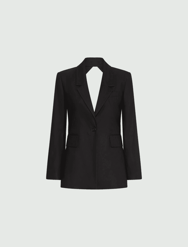 MARELLA giacca con oblo donna nero - 6