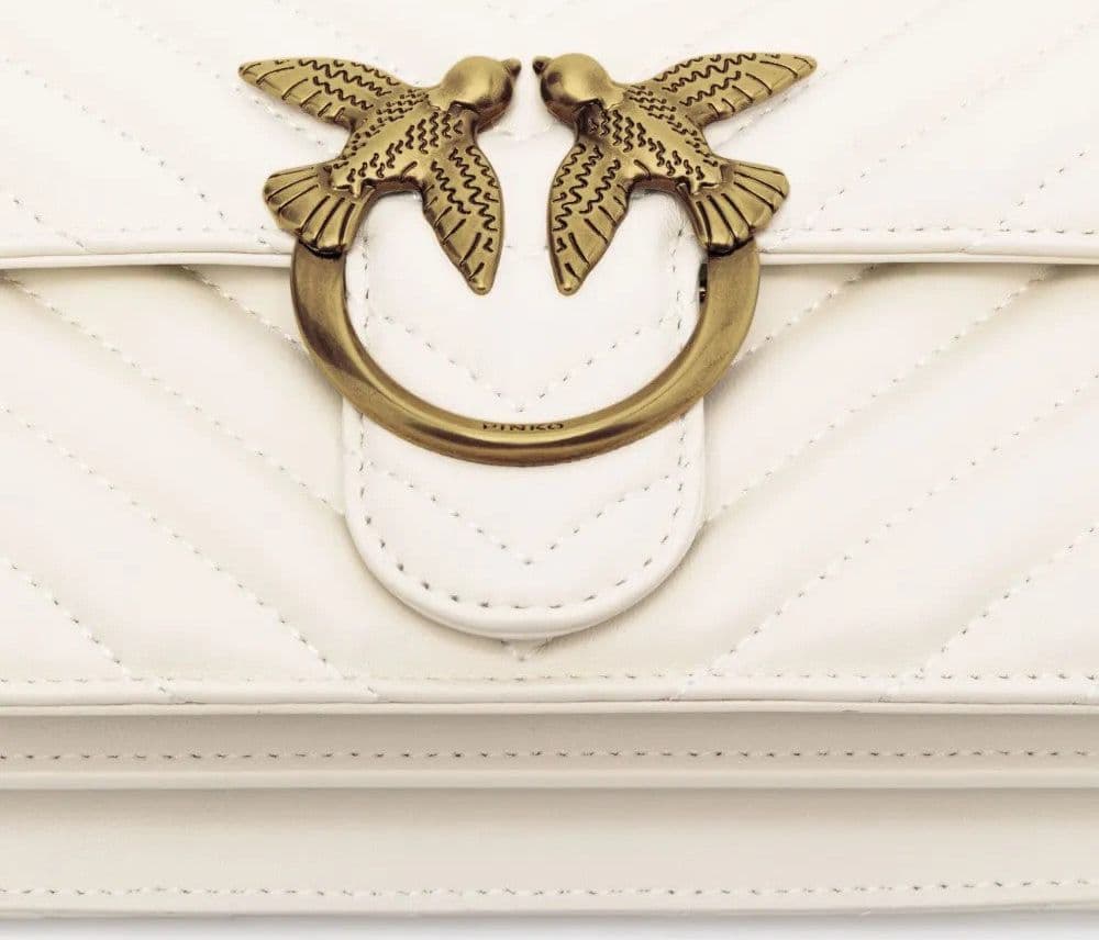 Pinko  - Borsa a Tracolla Bianca da Donna - 3