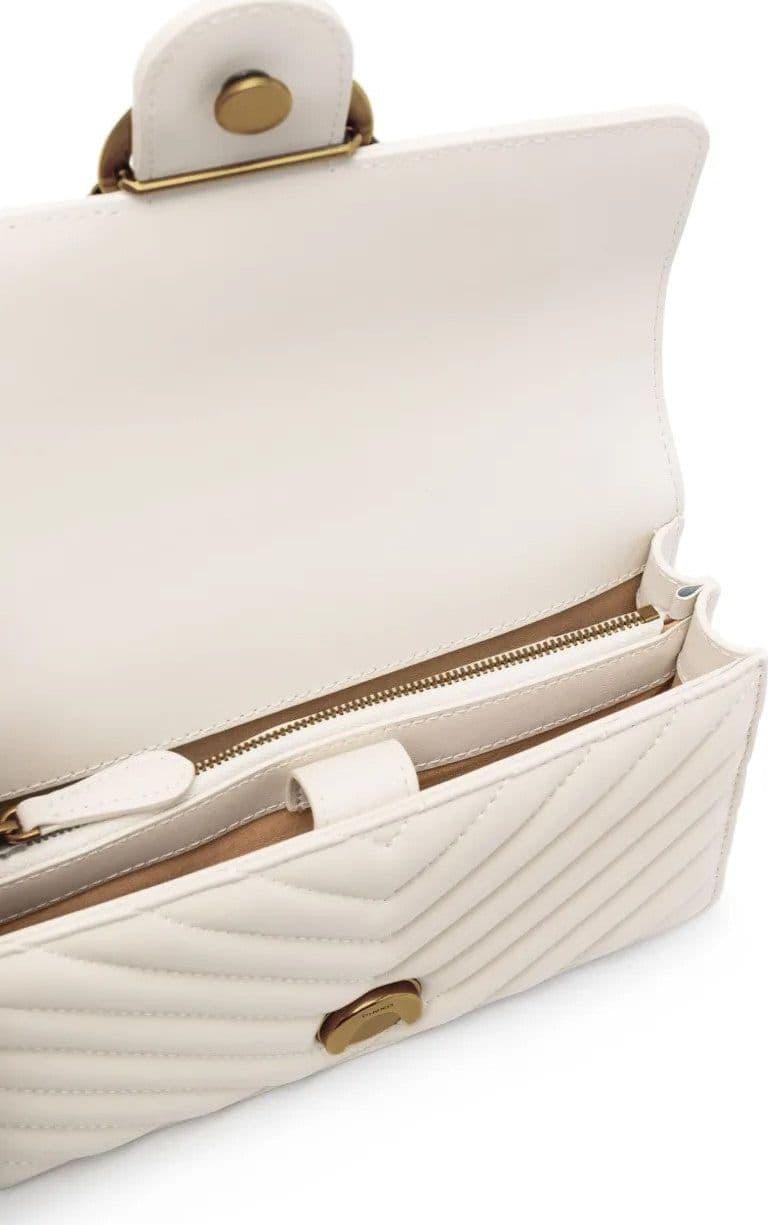 Pinko  - Borsa a Tracolla Bianca da Donna - 4