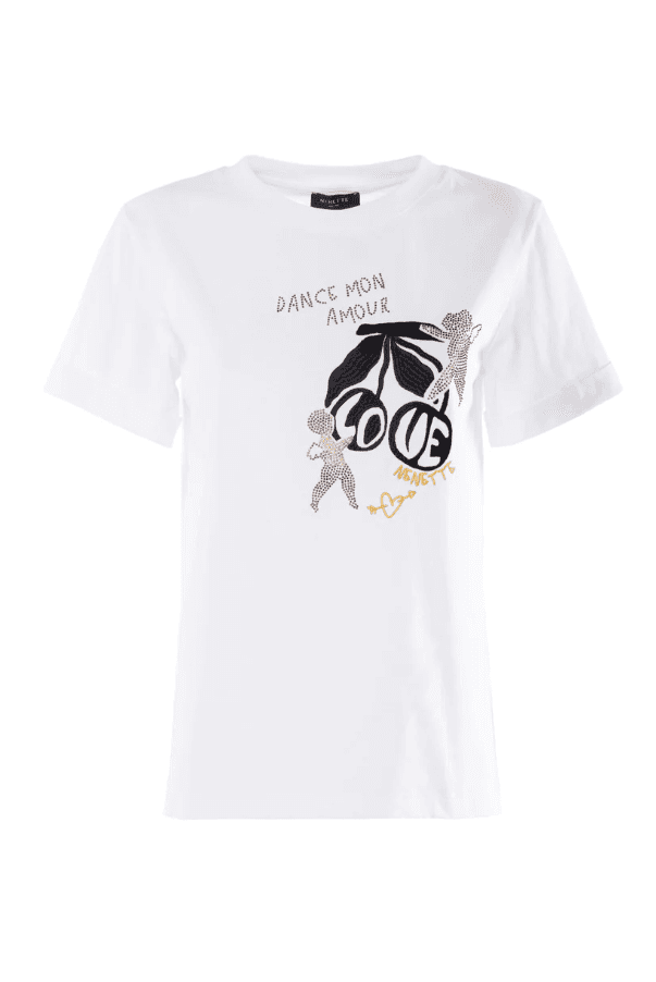 NENETTE t-shirt con stampa donna bianca - 5